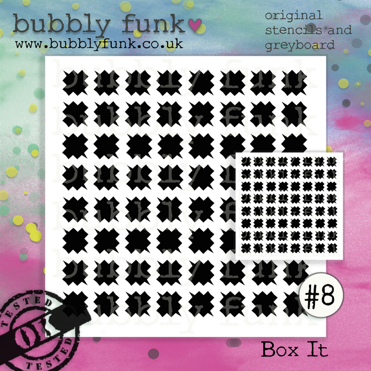 Bubbly Funk - Stencil and Greyboard - #08 Box It